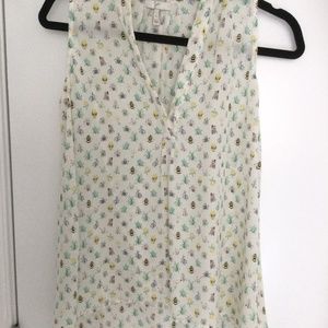 Jolie Bee SilkSleeveless Blouse Size L